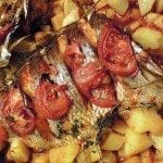 Peixe Assado no Forno, ótimo para noites frias
