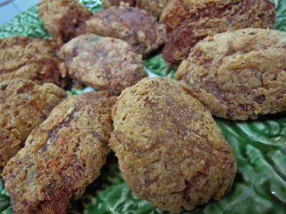 Croquetes de feijão, a minha invenção de última hora