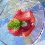 Morangos com hortelã, simples e delicioso