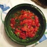 Salada de pimentos vermelhos, para ser diferente