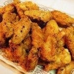 Asas de frango fritas