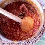 Arroz de polvo com pataniscas do mesmo