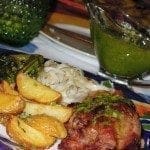Molho verde de coentros e hortelã