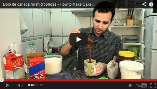 Grafe e Faca Bolo de Chocolate Caneca