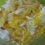Ovos rotos com Tagliatelle