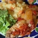Peixe Galo no forno com tomate