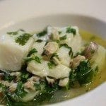 Sopa de Bacalhau com Batatas e Ameijoas