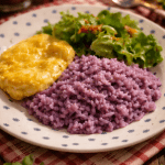 Risotto de couve roxa