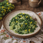 Risotto verde de grelos