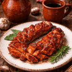 Chouriço de carne assado no forno