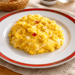 Ovos mexidos com cebola