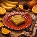 Pudim de Banana com Laranja