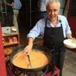 Açorda de tomate com bacalhau    