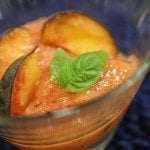 Sorvete de Pêssego com Manjericão