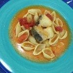 Sopa de Bacalhau com conchas