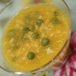 Sopa de ervilhas com arroz