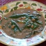 Sopa do Frade com Espinafres e Coentros