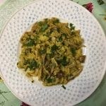 Ovos Mexidos com Frango e Caril