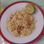 Frango frito com arroz