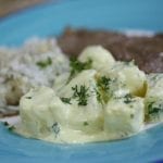 Salada de batata com Molho Alioli e Mostarda