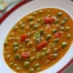 Sopa de Cenoura com Ervilhas e Tomate
