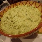 Puré de batata verde