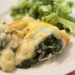 Empadão de bacalhau com espinafres 