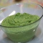 Creme de Ervilhas com Abacate e Rábano Picante