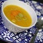 Sopa de Cenoura com Alho Francês