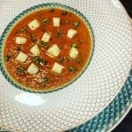 Creme de Tomate com Queijo Flamengo e Orégãos