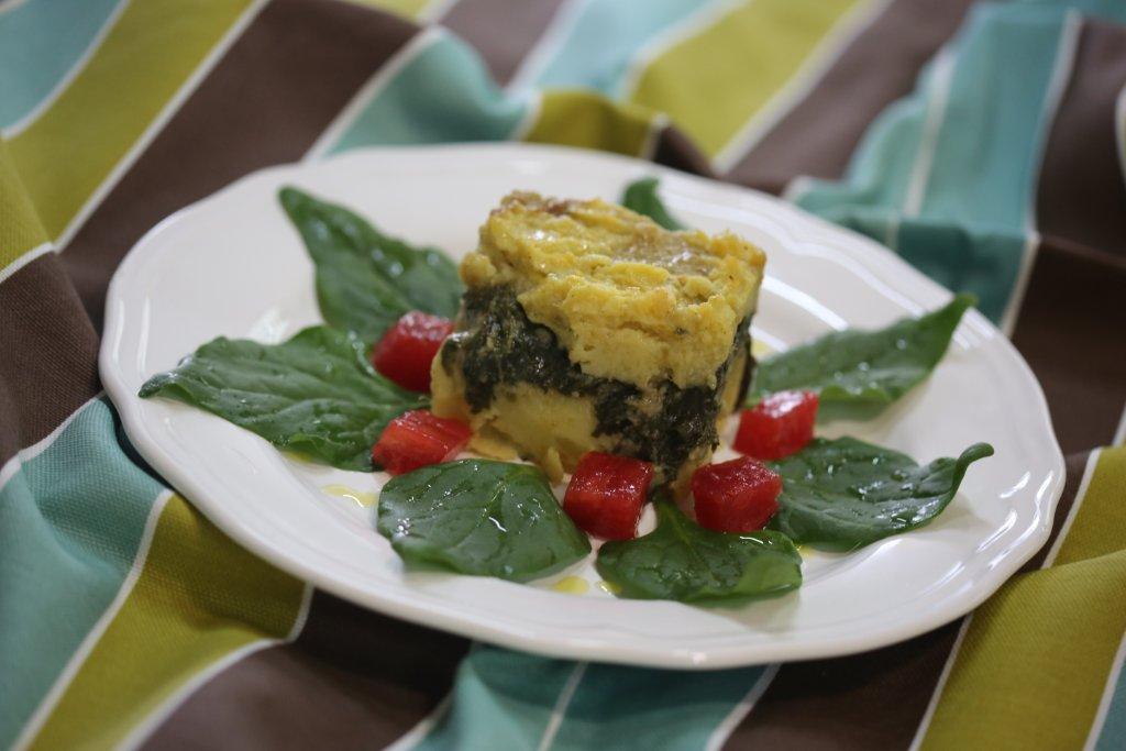 Empadão de Batata Doce com Espinafres
