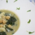 Sopa de Grão com Cotovelinhos e Espinafres