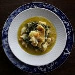 Bacalhau no forno com Batatas e Espinafres