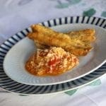 Arroz de tomate com Peixe Galo