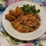Arroz de feijão e abóbora 