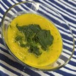 Creme de legumes com espinafres